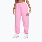 Дамски панталони Nike Studio Fleece pink rise/pink smoke