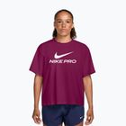 Дамска тренировъчна тениска Nike Pro Dri-Fit Loose true berry/white