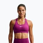 Дамски спортен сутиен Nike Swoosh Medium Support true berry/white