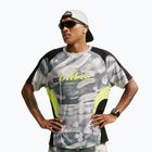 Мъжка тениска за бягане Nike Dri-FIT Printed SS smoke grey/black/light lemon twist