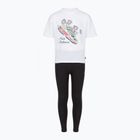 Детски комплект New Balance Floral Shoe Graphic Tee and Legging nb bright white