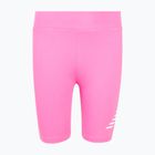 Детски къси панталони/шорти New Balance Stacked Logo Cycle pink satin