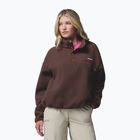 Дамски поларен суитшърт Columbia Helvetia II Cropped Half Snap Fleece tobacco