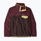 Дамски поларен суитшърт Patagonia Lightweight Synchilla Snap-T Pullover den brown