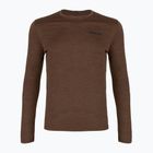 Мъжка блуза с дълъг ръкав  Patagonia Cap Cool Daily Boardshort Logo LS berm brown - light berm brown x-dye