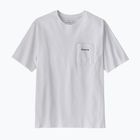 Мъжка тениска Patagonia Boardshort Logo Pocket Responsibili fiber white