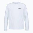 Мъжка блуза с дълъг ръкав  Patagonia P-6 Logo Responsibili fiber white