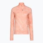 Дамски суитшърт за бягане HOKA Skyform Half Zip CLF PRT sunstone print