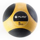 Медицинска топка Pure2Improve 5 кг жълта 2140