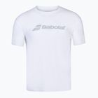 Мъжка тениска за тенис Babolat Exercise бяла 4MP1441