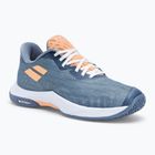 Дамски обувки за бадминтон Babolat Shadow Spirit 2 grey/ coral