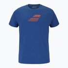 Мъжка тениска Babolat Exercise Big Flag dark blue