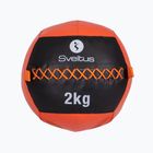 Медицинска топка Sveltus Wall Ball 2 kg black/red