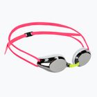 Детски очила за плуване arena Tracks JR Mirror silver/white/fuchsia