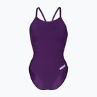 Дамски цял костюм за плуване Arena Team Light Drop Solid plum/white