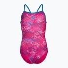Дамски бански костюм от една част arena Daly Light Drop Back freak rose/blue china