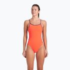 Дамски бански костюм от една част Arena Lace Back Solid bright coral/plum