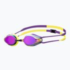 Очила за плуване arena Tracks Mirror violet/plum/artic lime