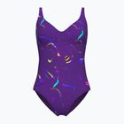 Дамски бански костюм от една част arena Abyss U Back multi plum/plum