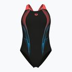 Дамски цял бански костюм arena Blast V Back black/calypso coral
