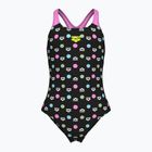 Детски цял бански костюм arena Multiple Dot Swim Pro Back multi black/orchid