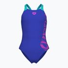Детски цял бански костюм Arena Graphic V Back indaco/water
