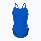 Дамски цял бански костюм arena Team Swimsuit Challenge Solid neon blue/team orange