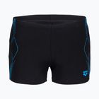 Мъжки боксерки за плуване arena Graphic Swim Short black/turquoise