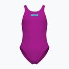 Детски цял бански костюм Arena Team Swim Tech Solid very fuchsia/water