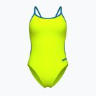 Дамски цял костюм за плуване Arena Lace Back Solid artic lime/blue cosmo
