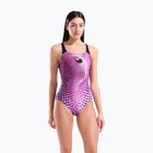 Дамски цял костюм за плуване arena Peacock Swim Pro Back multi pink/black