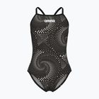 Детски цял бански костюм arena Fireflow Lightdrop Back black/team black