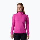 Дамски поларен суитшърт Rossignol Mid Layer Stretch Half Zip electric fuchsia