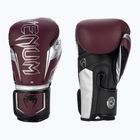 Боксови ръкавици Venum Elite Evo бордо/сребро