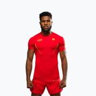 Мъжка тренировъчна тениска Venum X WOW FC Rashguards fury red/gold