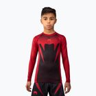 Детски рашгард с дълги ръкави Venum Attack Rashguard LS black/red