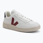 Дамски обувки VEJA V-12 Leather white/marsala/nautico