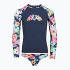Дълъг ръкав + долна част на бански костюм ROXY Morning Flower Lycra Set mood indigo morning flowers