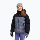Детско сноуборд яке ROXY Snowyhill Printed Puffy true black wildin out rg