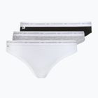 Дамски бикини Lacoste 8F1338 3 pairs black/white/silver chine