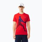 Lacoste Tennis X Novak Djokovic комплект риза и шапка с червен касис