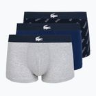 Мъжки боксерки Lacoste 5H1288 3 пакета тъмносиньо/бяло/сребърно ch