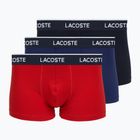 Мъжки боксерки Lacoste 5H1300 3 чифта navy blue/red/methylene