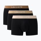 Мъжки боксерки Lacoste 5H1297 3 pack black/sisal/viennese/cookie