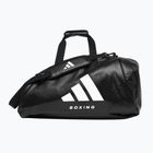 adidas чанта за тренировки 2 в 1 Boxing S черна/бяла