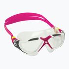 Маска за плуване Aquasphere Vista white/raspberry/lenses clear