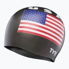 Шапка за плуване TYR USA Silicone black
