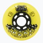 Колела за ролери FR Skates Street Invaders Wheels 80mm/84A X4 yellow/black