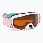 Детски предпазни ски очила Alpina Piney white/ flower matt/ orange
