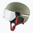 Детска ски каска Alpina Zupo Visor Q-Lite olive/red matt